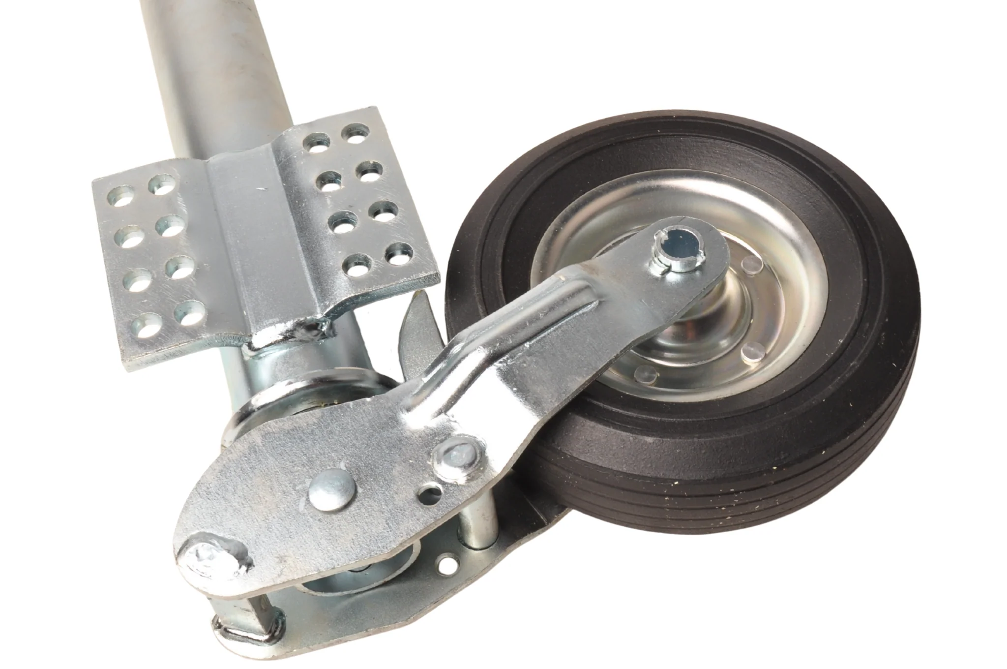 Stützrad für Anhänger - 60 mm rund - Tragfähigkeit: 250 kg - automatisch klappbar - Image 3