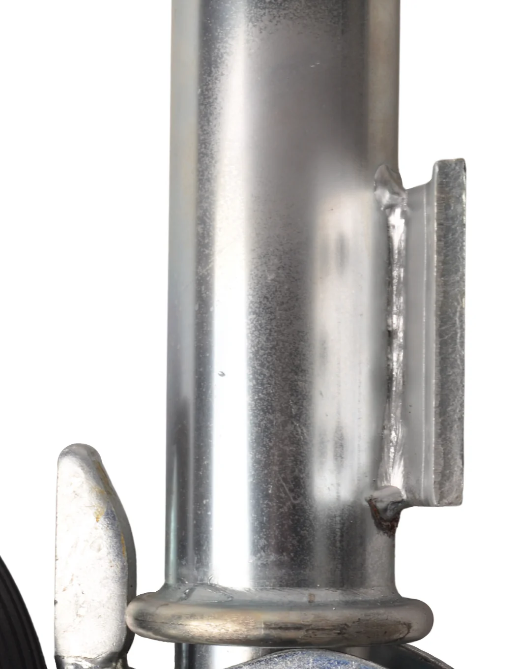 Klappbares Stützrad - Quadrat 60 mm - Tragfähigkeit: 250 kg - große Montageplatte - Image 8