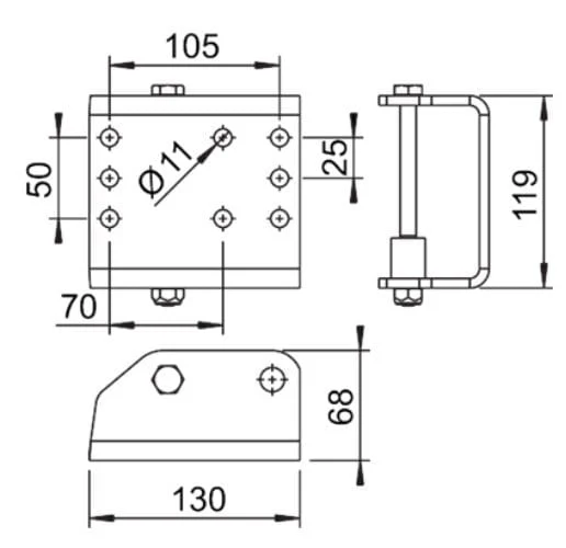 Auflaufbremse Stutzradkonsole  PROFI 3500 - niedrige Version - Image 10