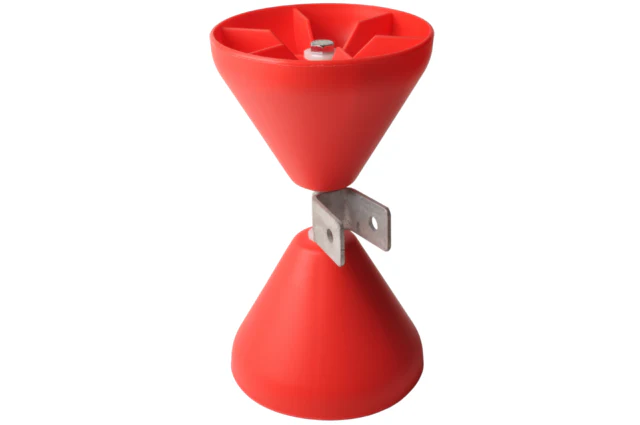 Trompetenrollensatz für Beiboote - rot - Kunststoff 320 mm - Image 3