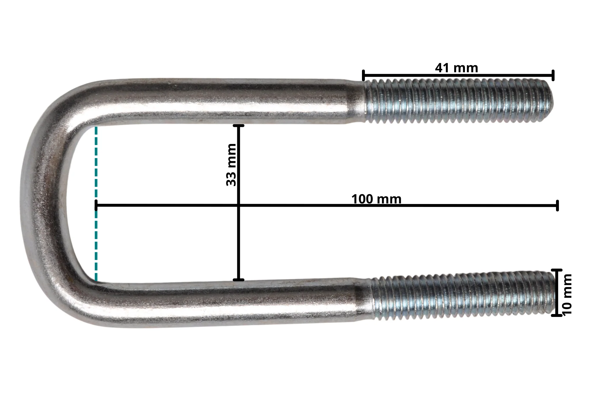 U-Bolzen/Zugöse M10 100x33 mm - Image 4