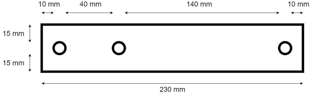 Verbindungsleiste für Windenstütze - Deichsel 230x40 mm - Image 11