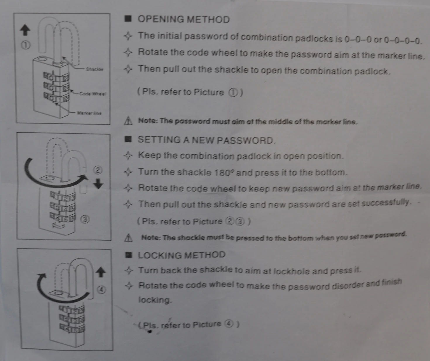 Vorhängeschloss mit numerischem Code - 4 Ziffern - Image 6