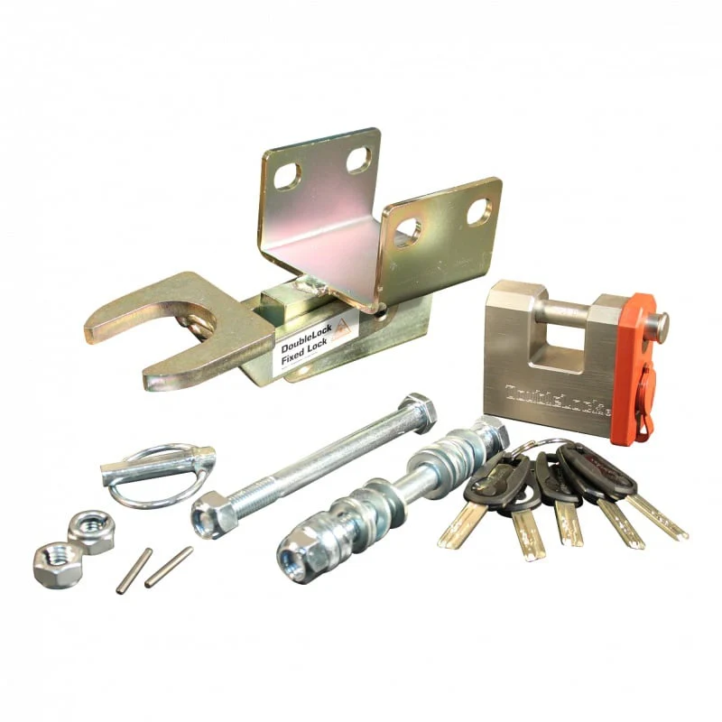 DoubleLock WAK35 Fixed Lock - SCM-geprüftes Unterbau-Deichselschloss für gebremste Kupplungen