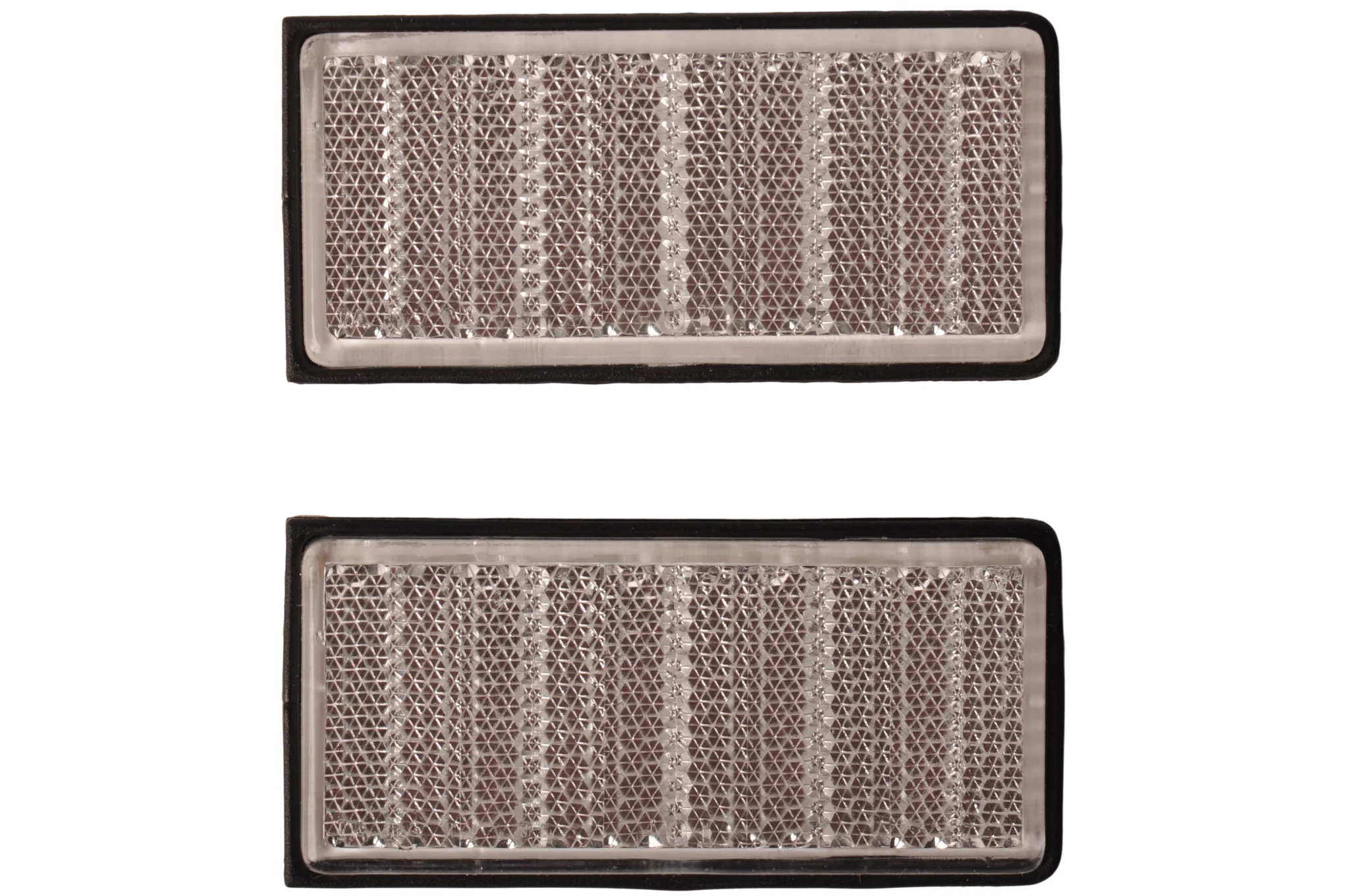 Weißer Reflektor 76x34 mm - inklusive Montagebügel - Set aus 2 Stück - Image 3