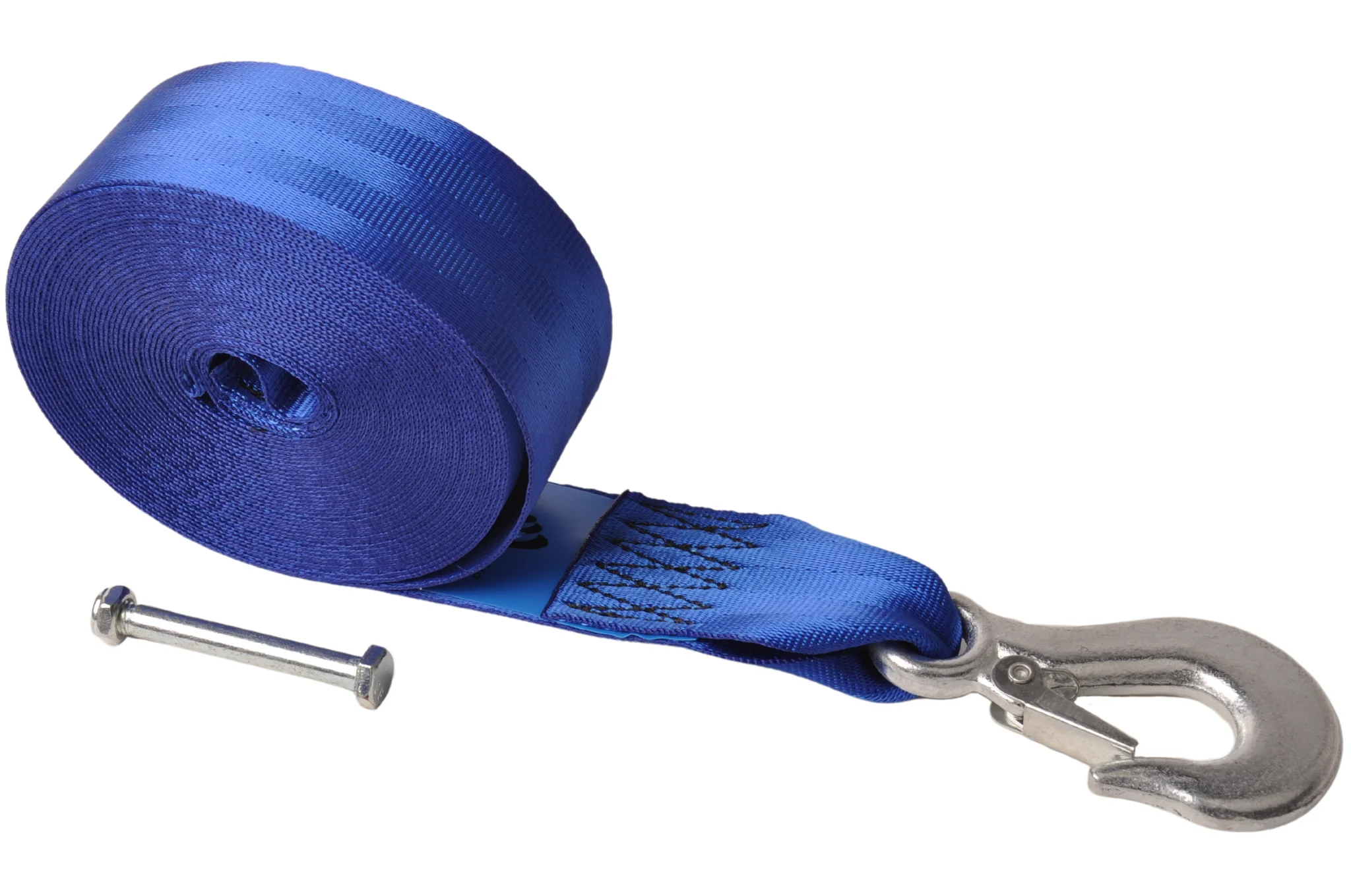 Windengurt Bootsanhänger mit Sicherheitshaken (5 cm x 9 m) einschließlich Bolzen