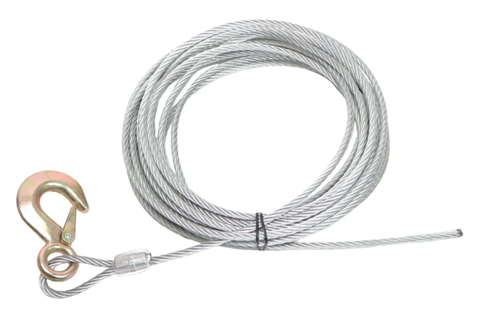 Windenseil mit Haken (6 mm x 8,5 Meter)