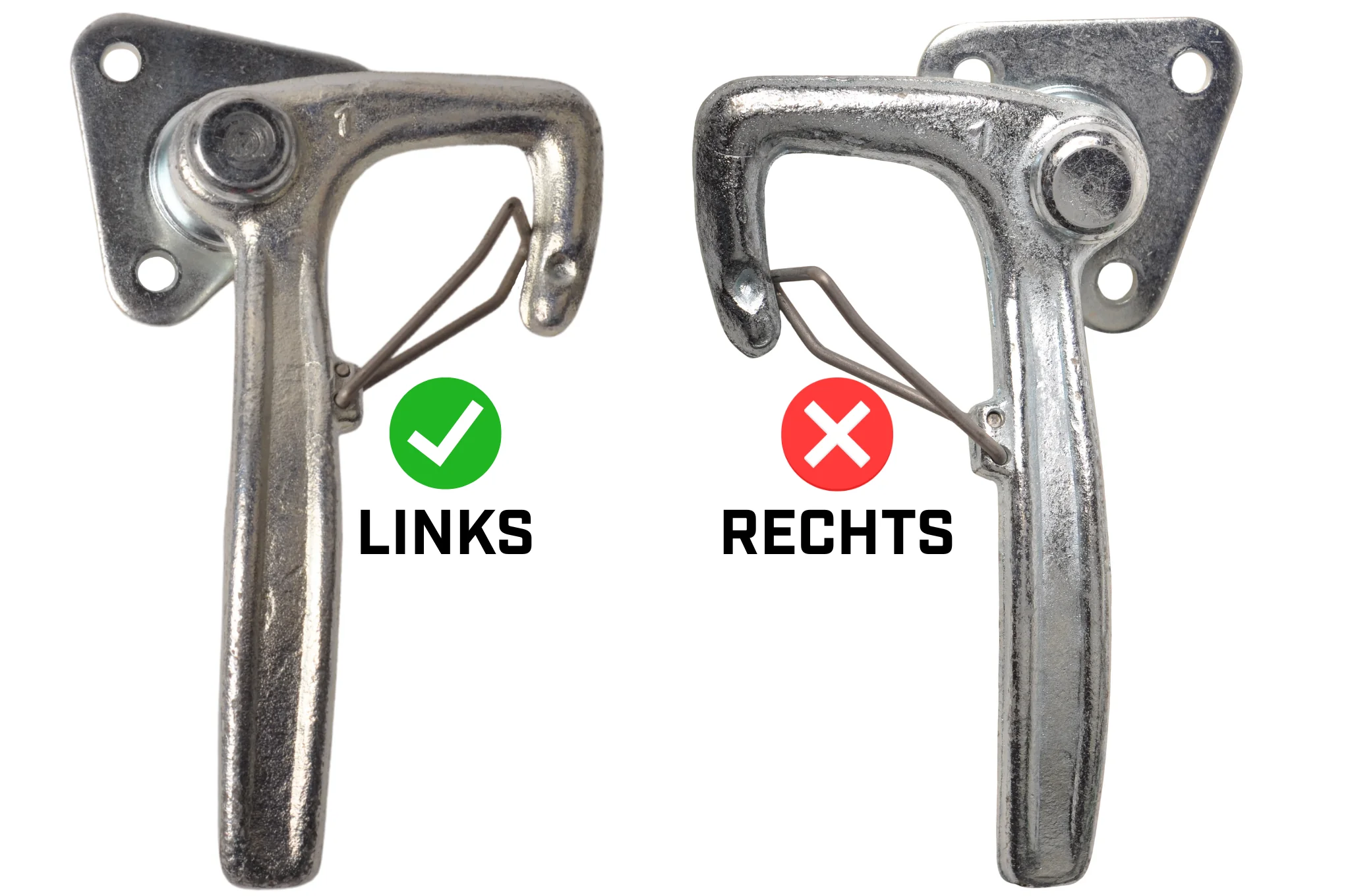 Winkelhebelverschluss LINKS klein Typ 1 mit Feder (kleine Montageplatte) - Image 5