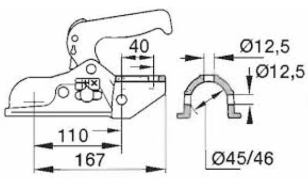 Winterhoff/Albe EM300RA - rund 45 mm - 3000 kg - gebremste Kugelkupplung - Image 6