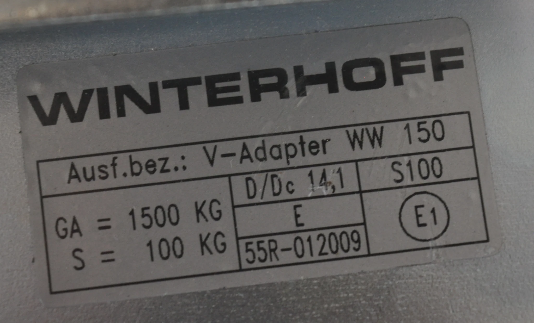 Winterhoff WW150VF Kugelkupplung  - Rohr 60 mm - 1500 kg - ungebremst - V-Deichsel - Image 4