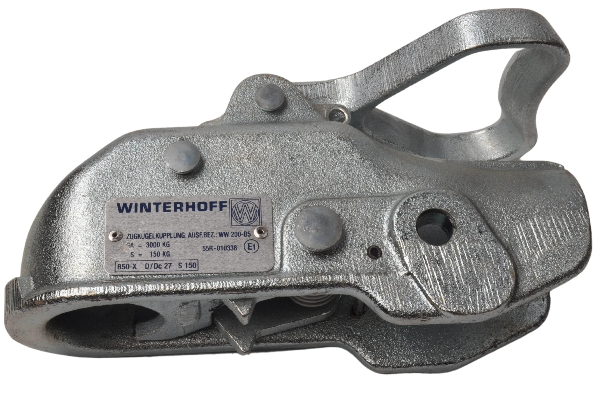 Winterhoff WW200 - rund 50 mm - 3000 kg - ungebremste Kugelkupplung - Image 4