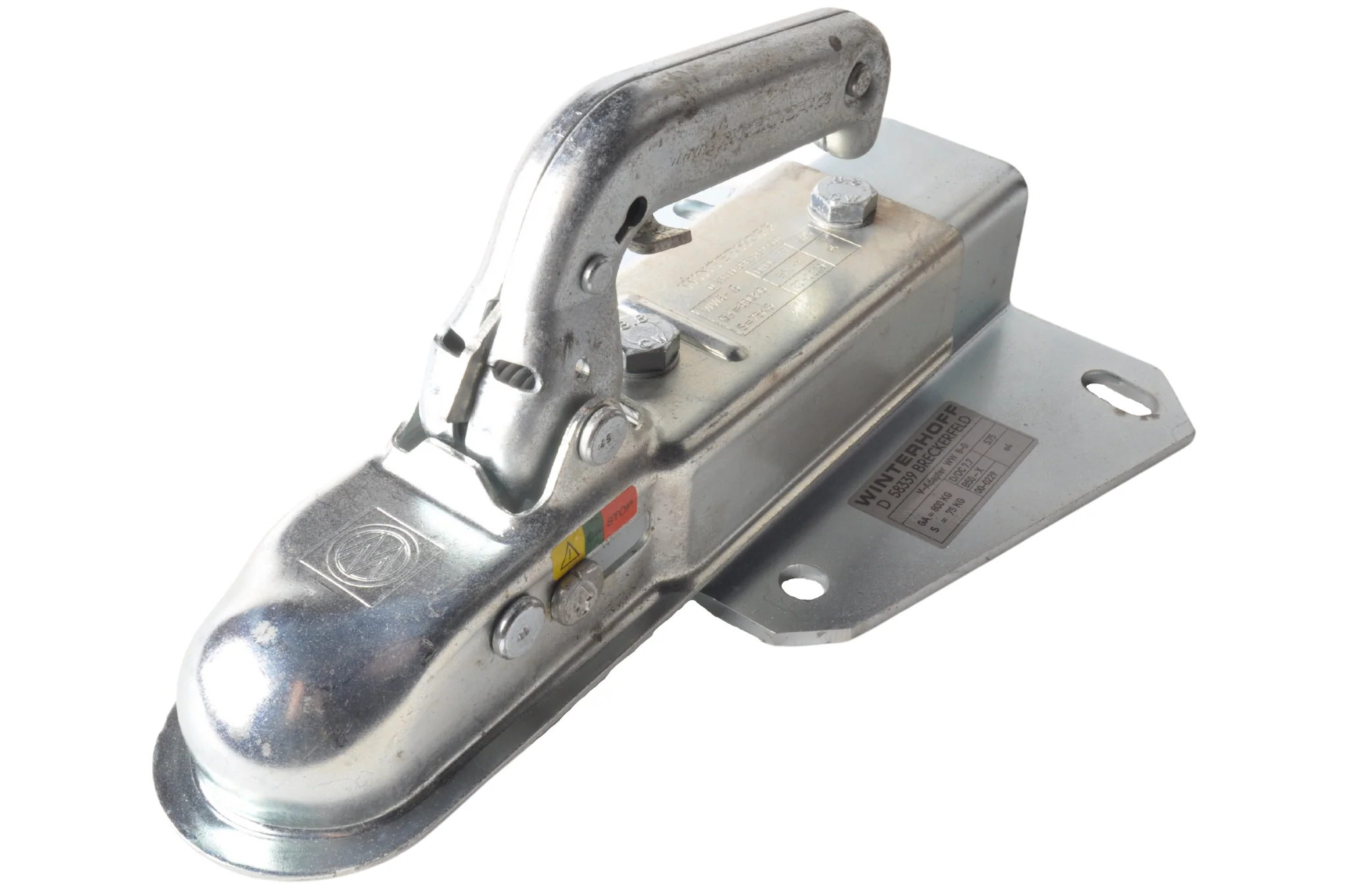 Winterhoff V-Deichsel - Rohr 50 mm - 800 kg - ungebremste Kugelkupplung