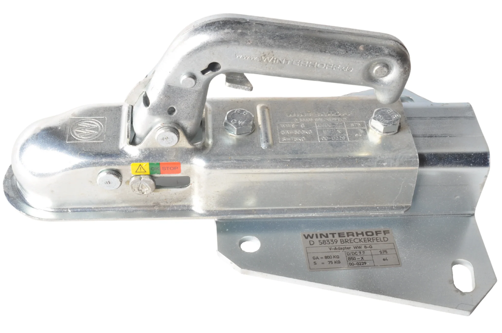 Winterhoff V-Deichsel - Rohr 50 mm - 800 kg - ungebremste Kugelkupplung - Image 2