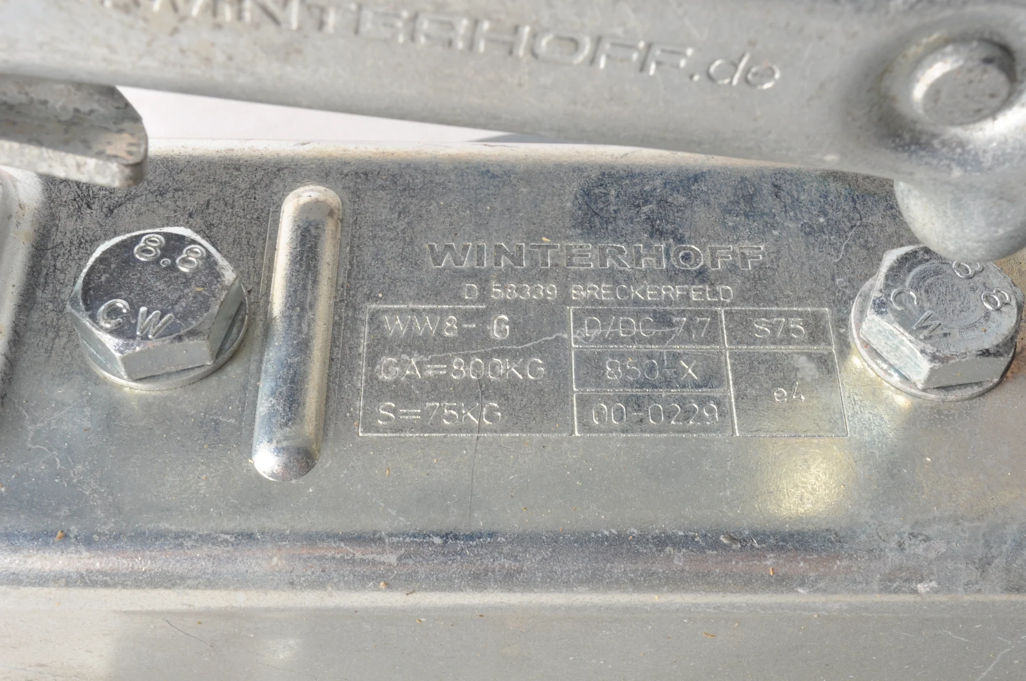 Winterhoff V-Deichsel - Rohr 50 mm - 800 kg - ungebremste Kugelkupplung - Image 4