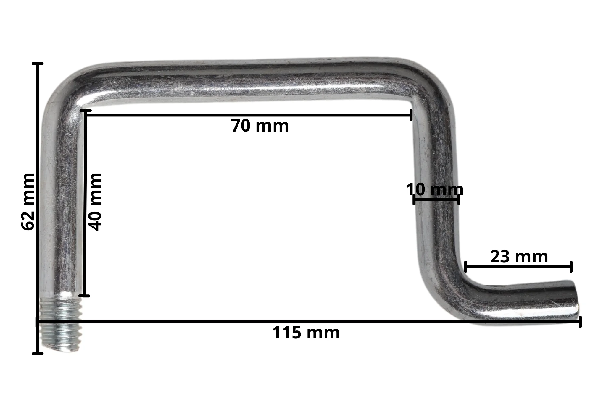Zurrbügel mit Gewindestange 10 mm 800 DaN - Image 5