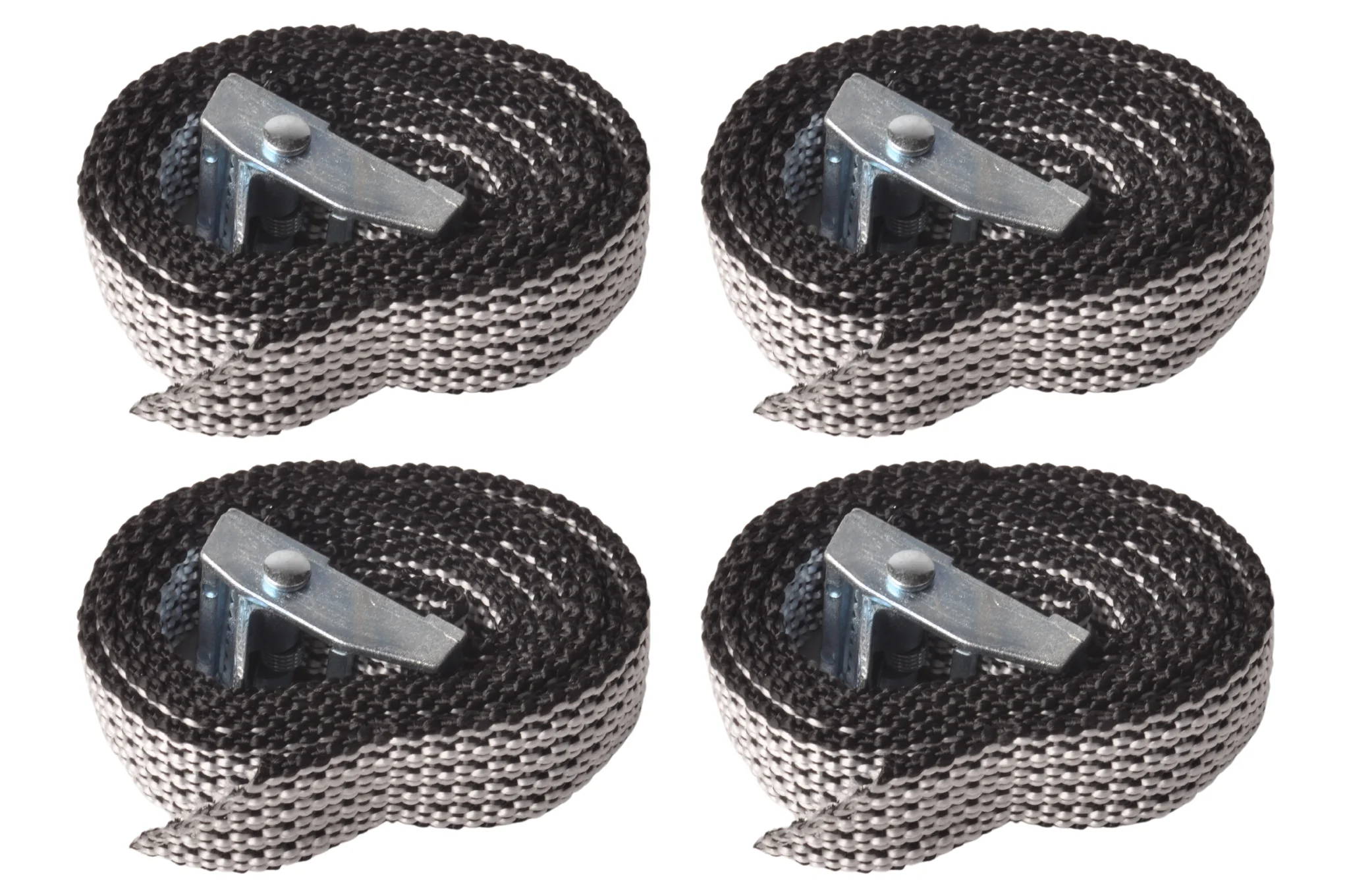 4 Stück Spanngurt - 80x1,6 cm - grau - Bruchlast 150 kg - Image 3